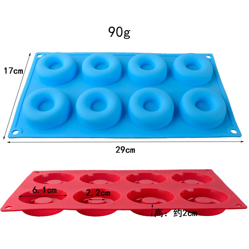 Colorful Silicone Donut Molds – Non-Stick, Flexible, 6/12/15 Cavity Baking Tray Set