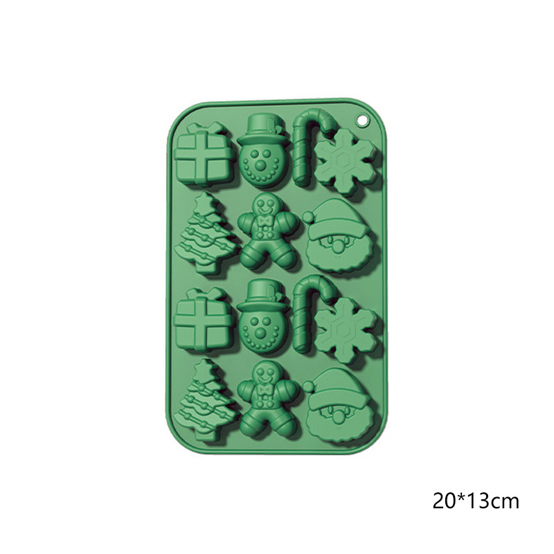 Christmas Silicone Mold – Holiday Candy & Chocolate Mould Tray with Festive Shapes