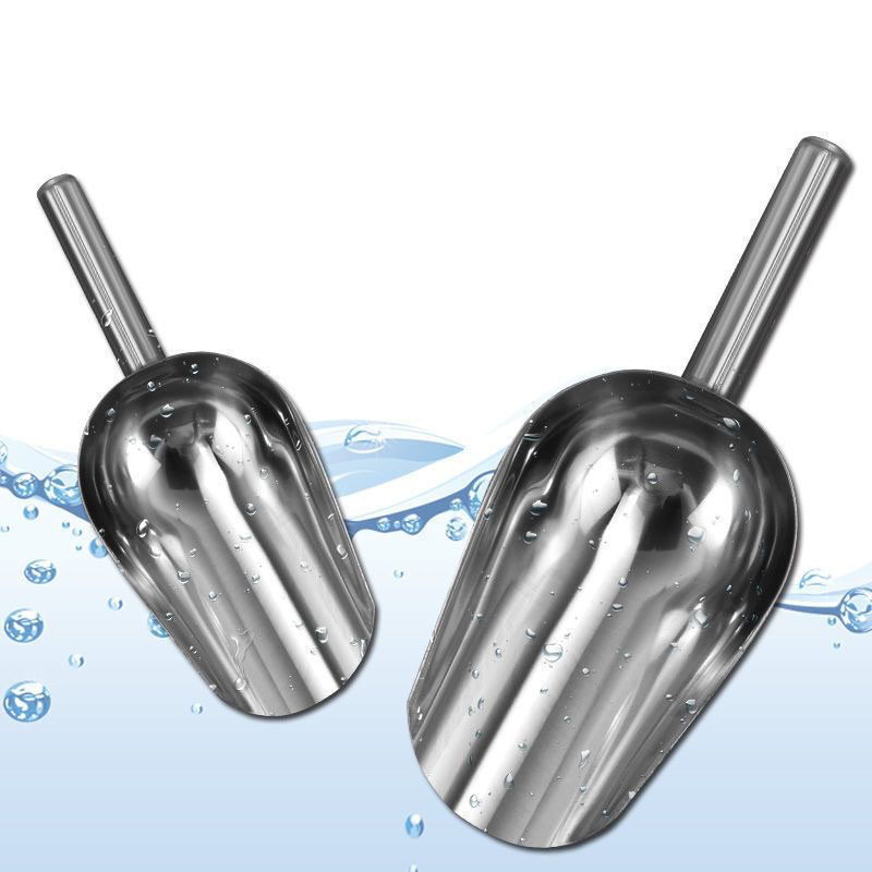 Stainless Steel Utility Scoop – Heavy Duty Ice, Flour & Food Shovel for Kitchen or Bar