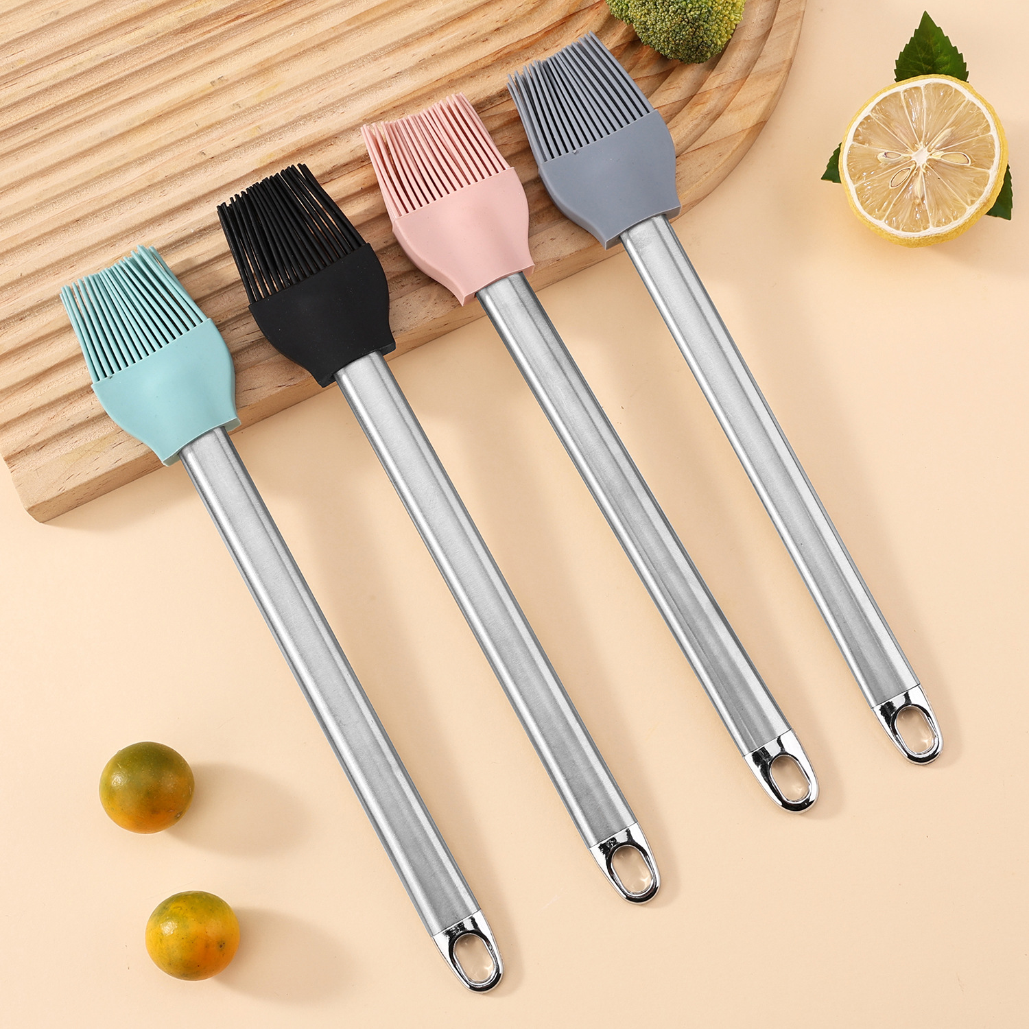 Silicone Spatula with Wooden Handle – Heat-Resistant Non-Stick Kitchen Scraper
