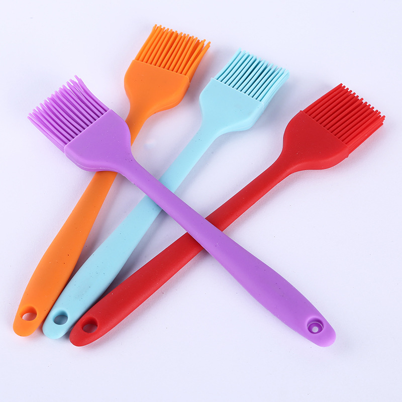 Silicone Basting Brush Set – Heat Resistant BBQ & Pastry Oil Brushes (4 Colors)