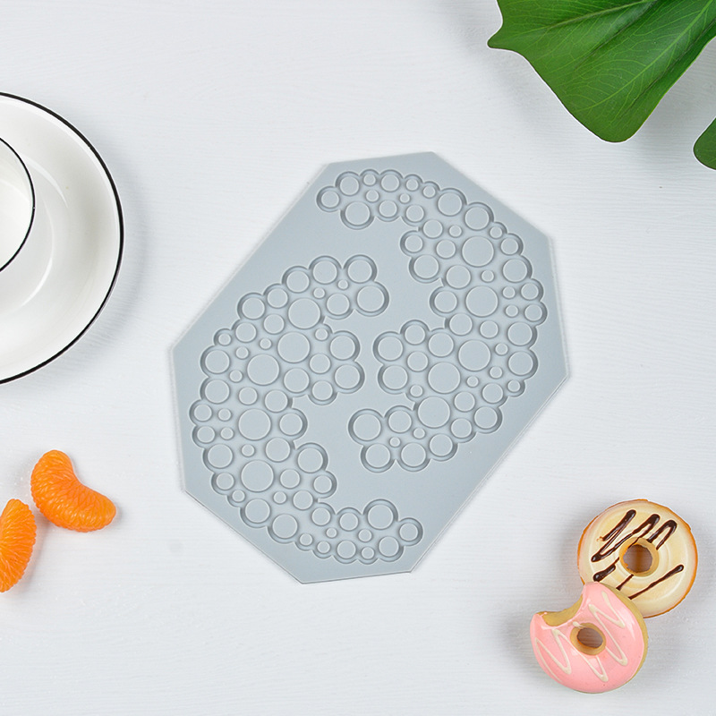 Bubble Pattern Silicone Mold – Flexible Food-Grade Mold for Chocolate, Fondant, Resin Crafts
