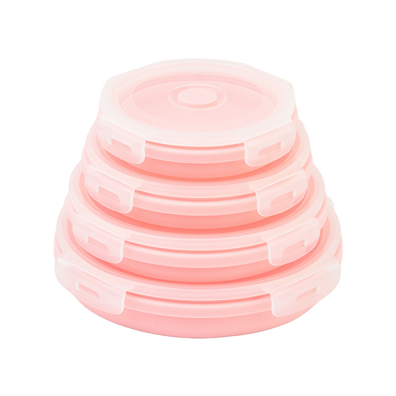 Collapsible Silicone Food Storage Container Set – Airtight & Space-Saving Bowls with Lids