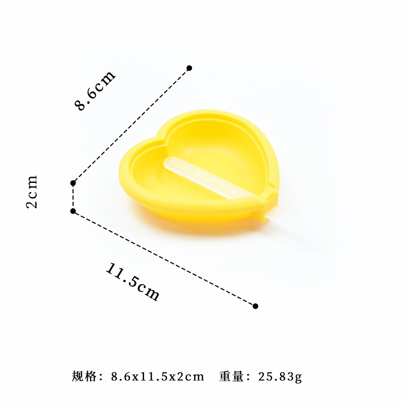 Heart-Shaped Silicone Popsicle Mold – Reusable Ice Cream Maker for Kids and DIY Treats
