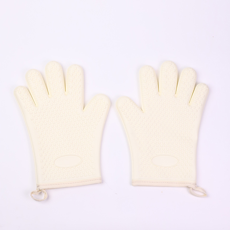 Silicone Heat Resistant Gloves – Non-Slip Waterproof Kitchen & BBQ Oven Mitts (1 Pair)