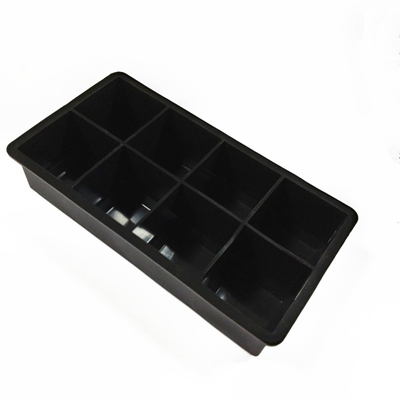 Large Square Silicone Ice Cube Tray – 8 Grid BPA-Free Mould for Whiskey, Cocktails & More