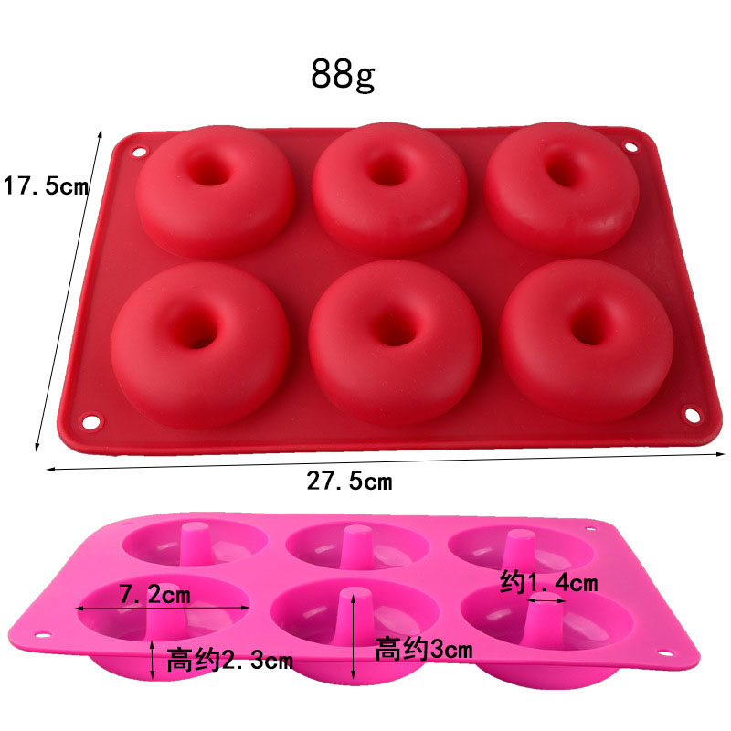 Colorful Silicone Donut Molds – Non-Stick, Flexible, 6/12/15 Cavity Baking Tray Set