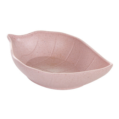 Leaf Shaped Wheat Straw Dinner Plates – Eco-Friendly Lightweight Serving Dish Set – Reusable Tableware for Kids & Adults