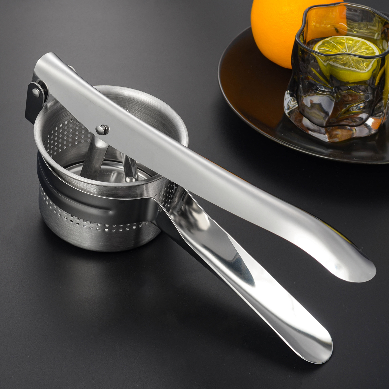 Heavy Duty Stainless Steel Manual Juicer & Potato Ricer – Multipurpose Fruit & Vegetable Press