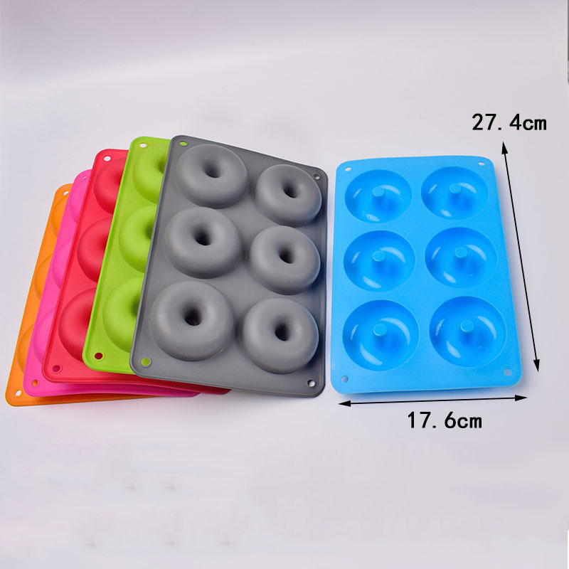 Colorful Silicone Donut Molds – Non-Stick, Flexible, 6/12/15 Cavity Baking Tray Set