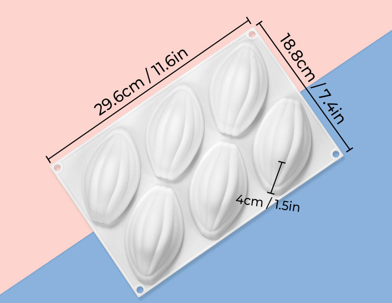 Silicone Cake Mold Set – 6 Creative Shapes Non-Stick Baking Molds for Mousse, Chocolate, Jelly