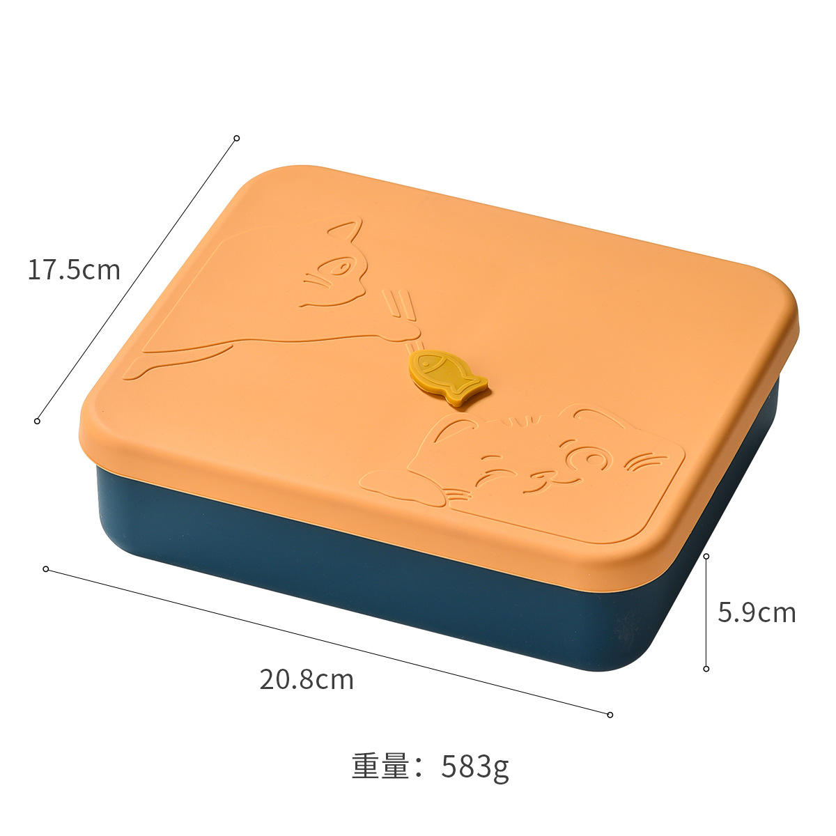 Silicone Bento Lunch Box – Leakproof, Microwave Safe Divided Food Container for Kids and Adults