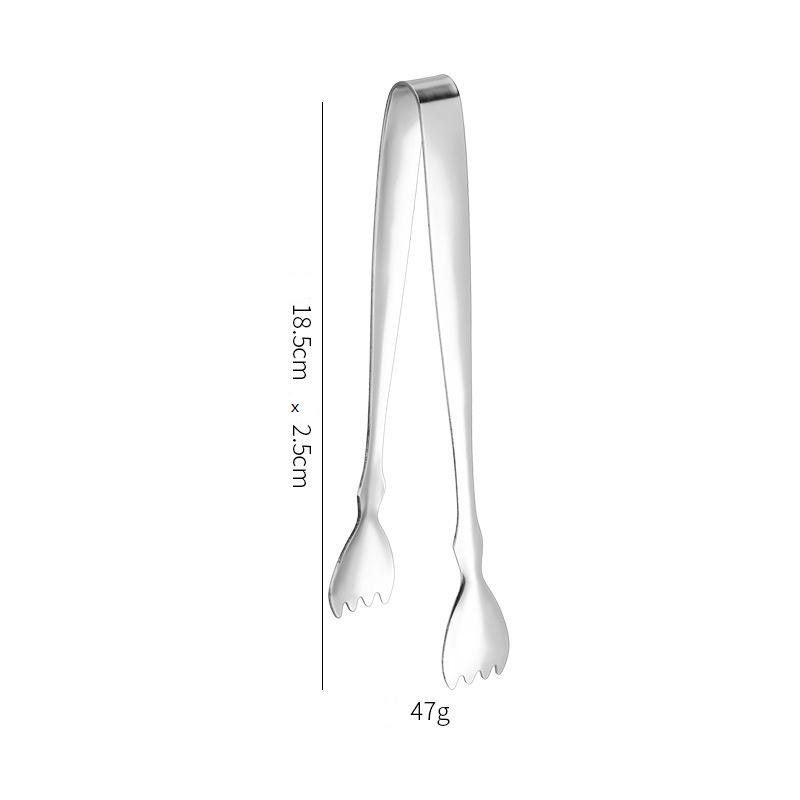 Stainless Steel Serving Tongs – Gold & Silver Salad Pasta Clip, Anti-Slip, Elegant Buffet Tongs