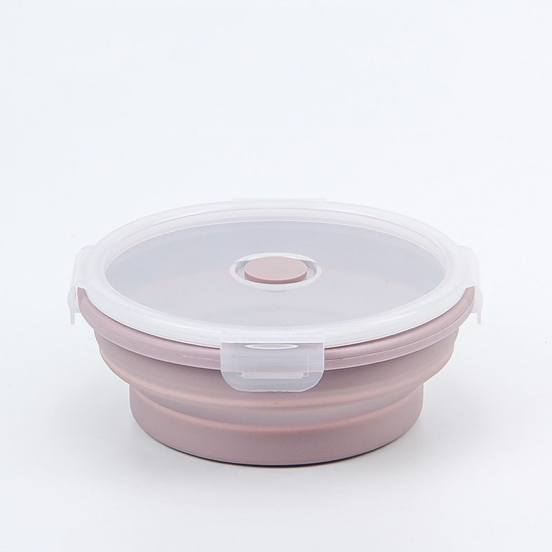 Collapsible Silicone Food Bowl Set – 3-Pack Round Airtight Lunch Containers with Vent Lids