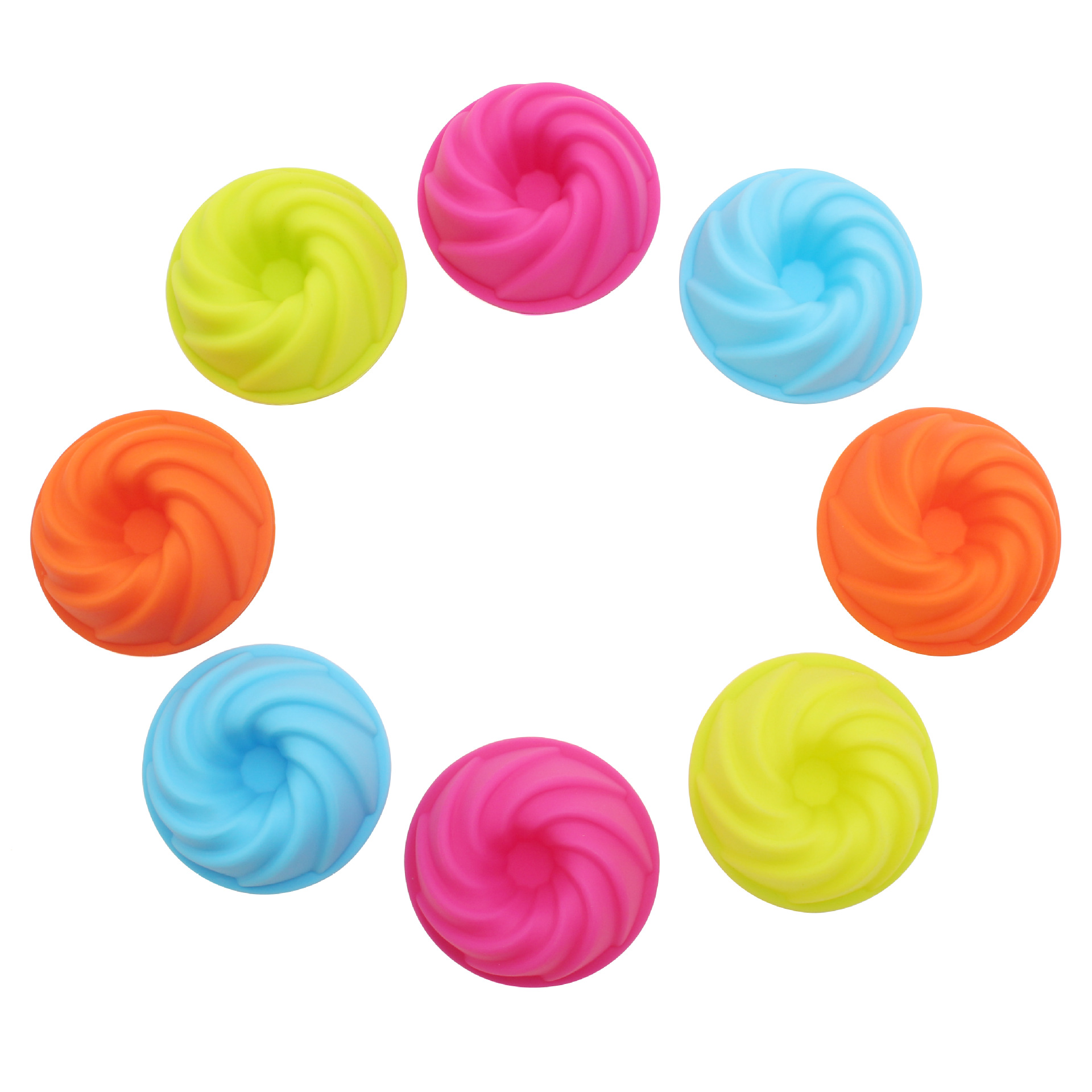 Assorted Silicone Cupcake Molds – Reusable Colorful Baking Cups in Fun Shapes