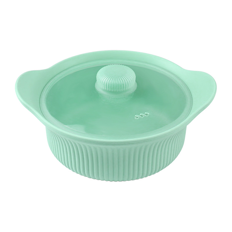 Silicone Steamer Pot with Lid – 3-Compartment Divider Design for Healthy Cooking