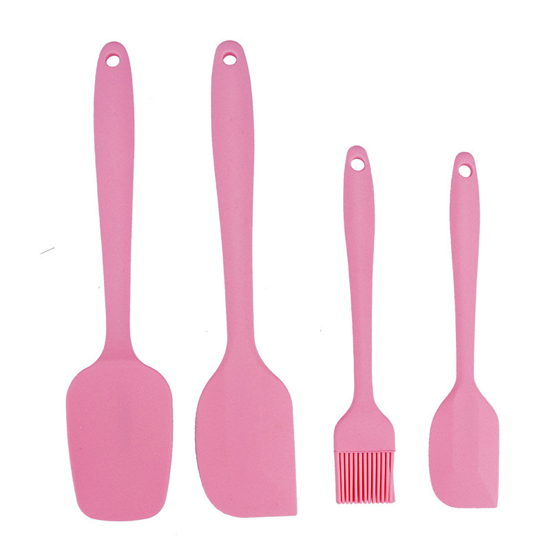 4-Piece Silicone Spatula and Basting Brush Set – Heat-Resistant Baking & Cooking Utensils