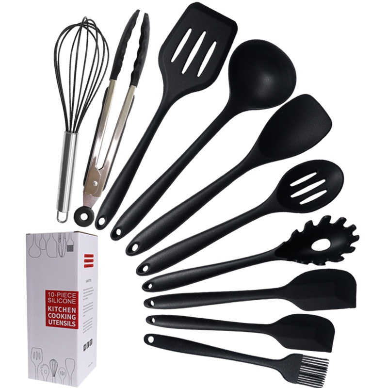 10-Piece Silicone Kitchen Utensil Set – Non-Stick Heat-Resistant Cooking Tools with Gift Box
