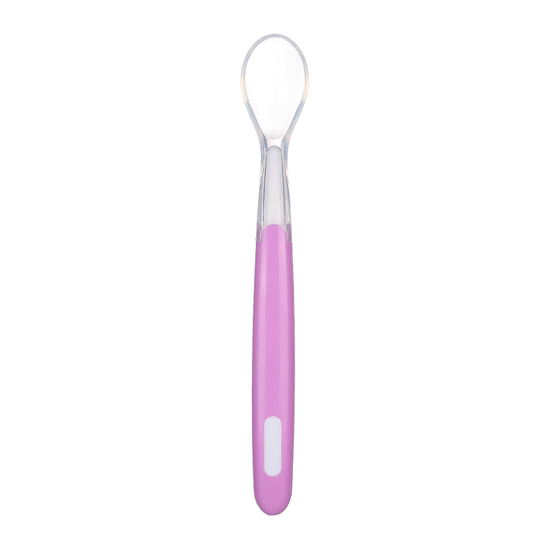 Soft Tip Baby Feeding Spoon – BPA-Free Infant Silicone Spoon for First Stage Solid Food