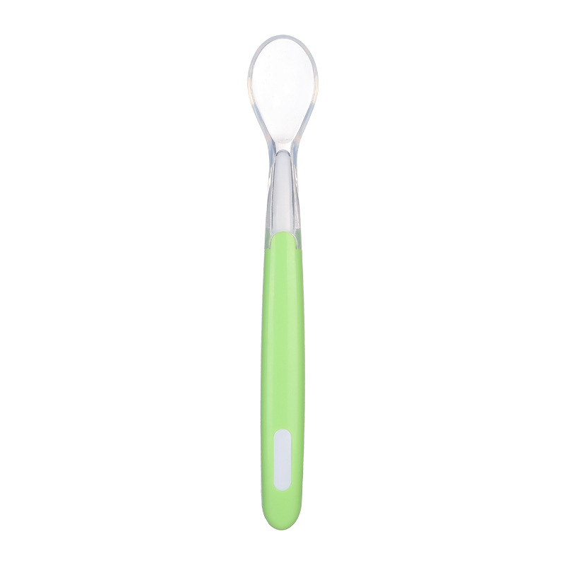 Soft Tip Baby Feeding Spoon – BPA-Free Infant Silicone Spoon for First Stage Solid Food