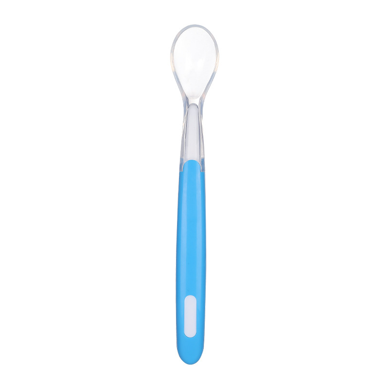 Soft Tip Baby Feeding Spoon – BPA-Free Infant Silicone Spoon for First Stage Solid Food