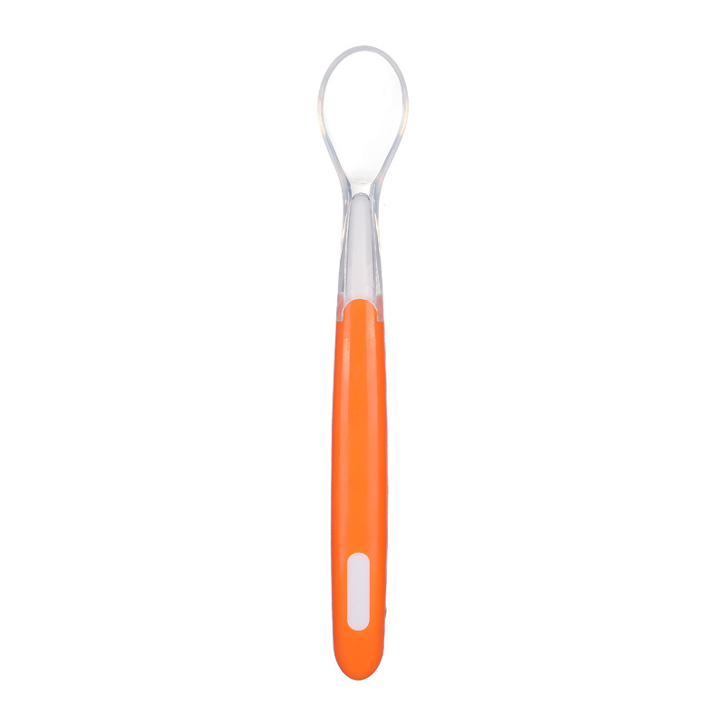 Soft Tip Baby Feeding Spoon – BPA-Free Infant Silicone Spoon for First Stage Solid Food