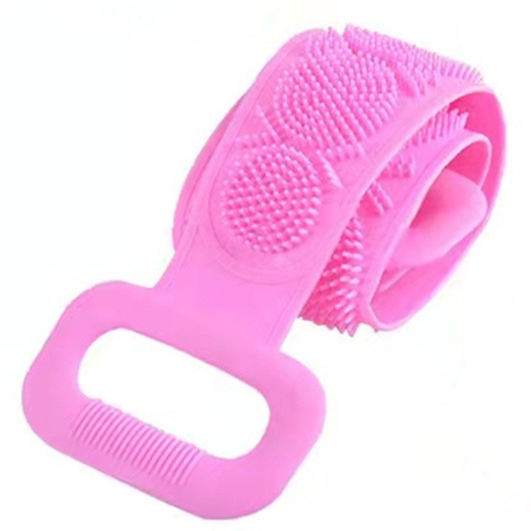 Silicone Bath Brush Body Scrubber - Exfoliating Back Scrubber for Bath and Shower (Blue)