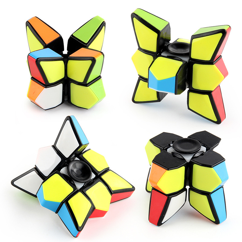 Star Shape Magic Cube Spinner – 2-in-1 Puzzle Fidget Toy for Kids & Adults