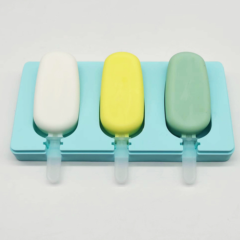 Silicone Ice Cream Mold Set – Reusable DIY Popsicle Maker Trays with Fun Cartoon Shapes