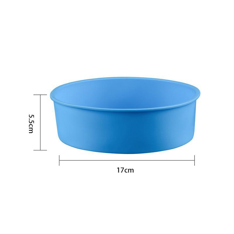 Round Silicone Cake Mold Set – Non-Stick, Heat Resistant Bakeware for Oven Use (3 Colors)