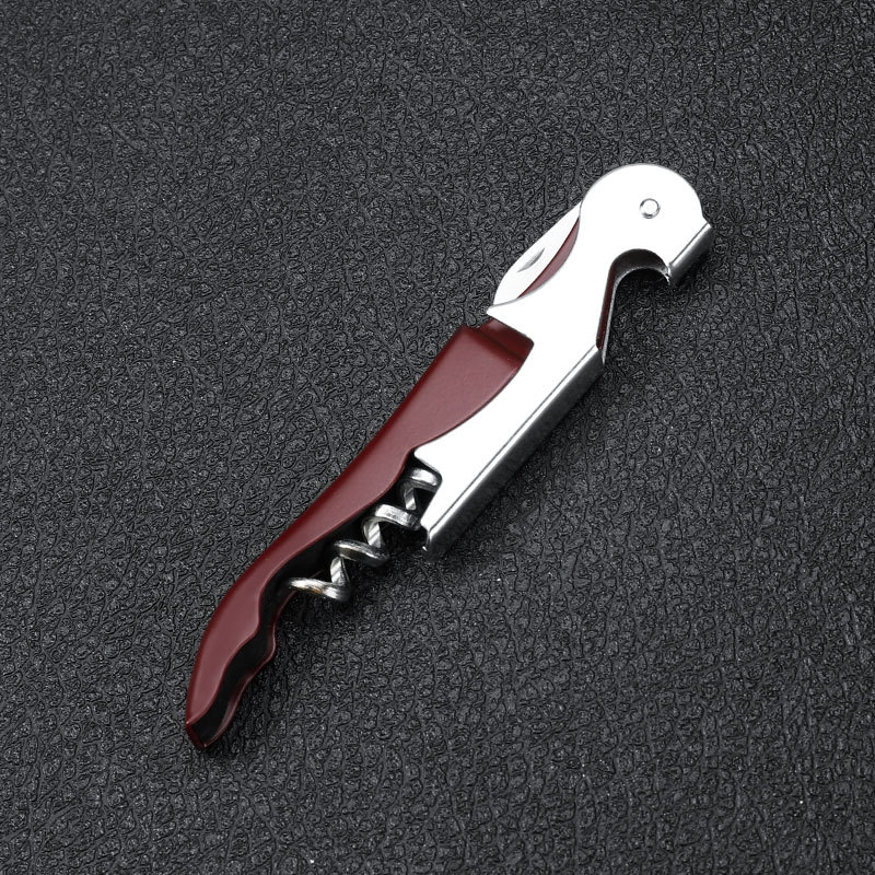 3-in-1 Waiter's Corkscrew – Double Hinged Wine Bottle Opener with Foil Cutter