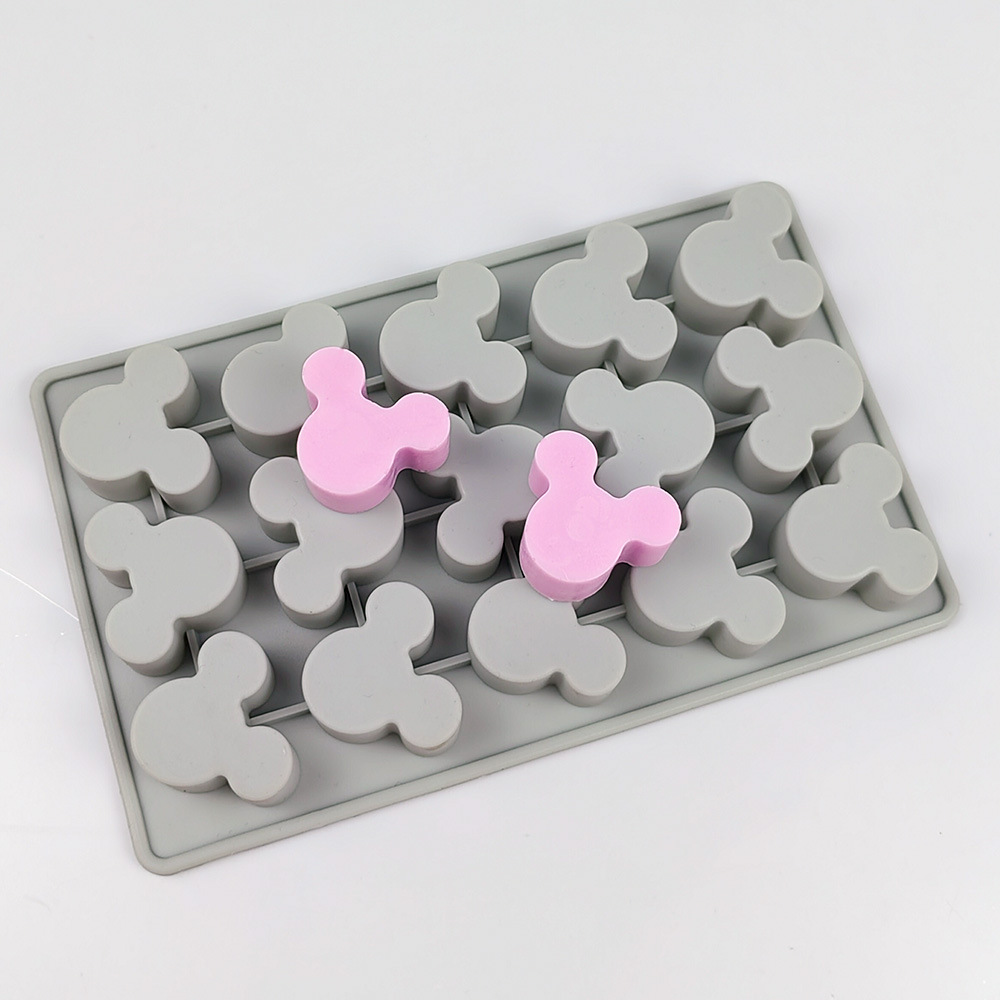 Mickey Mouse Silicone Ice Cube Molds - Set of 2 (Pink & Grey)