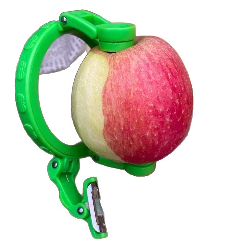Manual Apple Peeler Tool – Rotating Fruit Peeler with Adjustable Blade – Handheld Kitchen Peeling Gadget