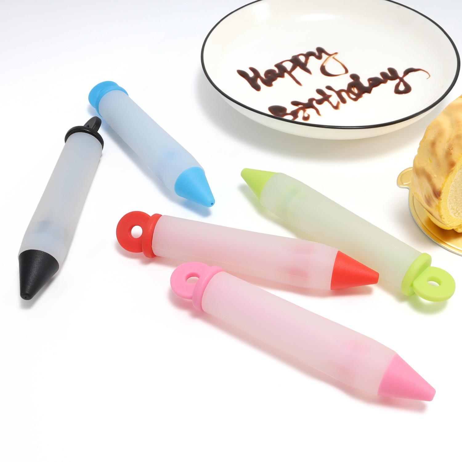 Silicone Icing Pen with Nozzles – DIY Cake Decorating Tool Set