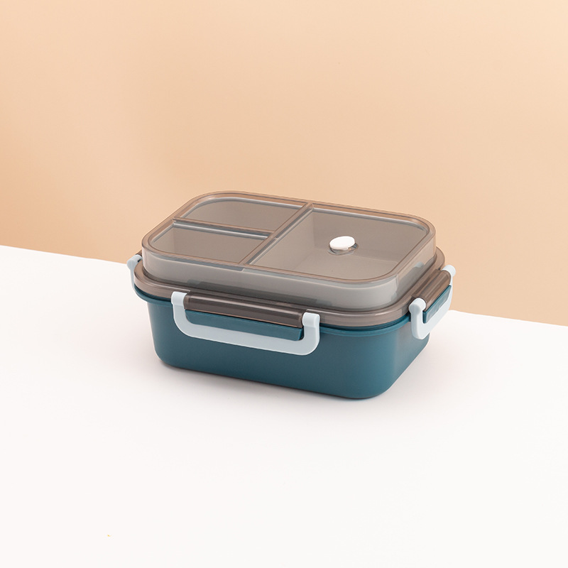 3-Compartment Leakproof Lunch Box – BPA-Free Bento Box with Utensils for Kids & Adults