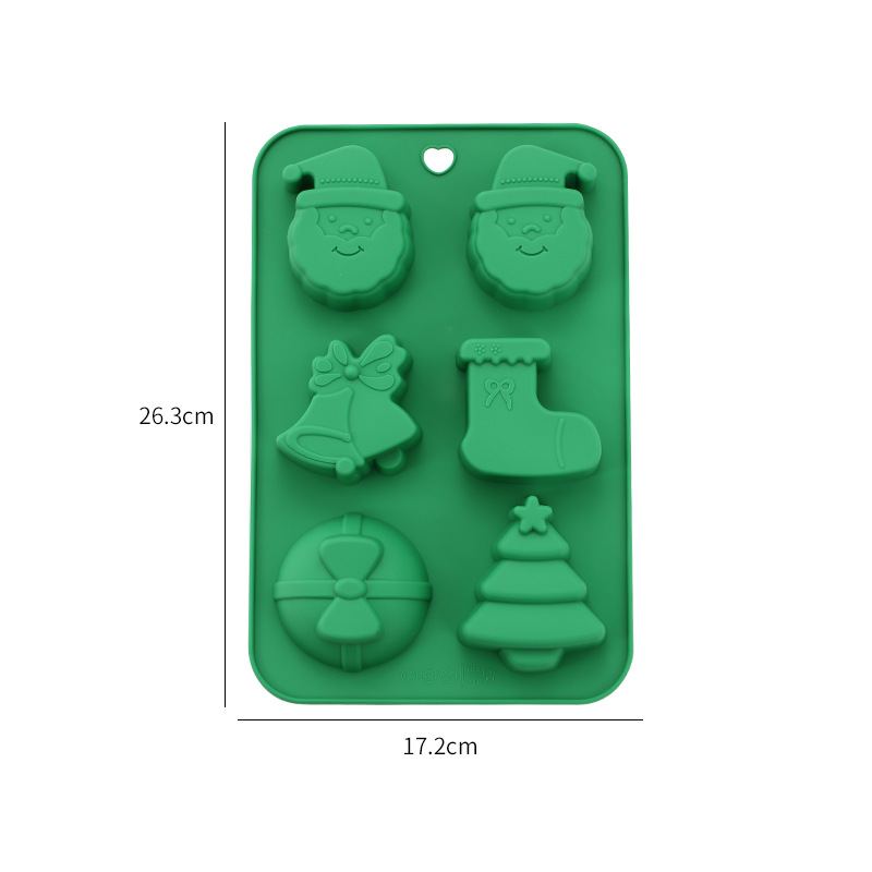 Christmas Silicone Mold – Holiday Candy & Chocolate Mould Tray with Festive Shapes