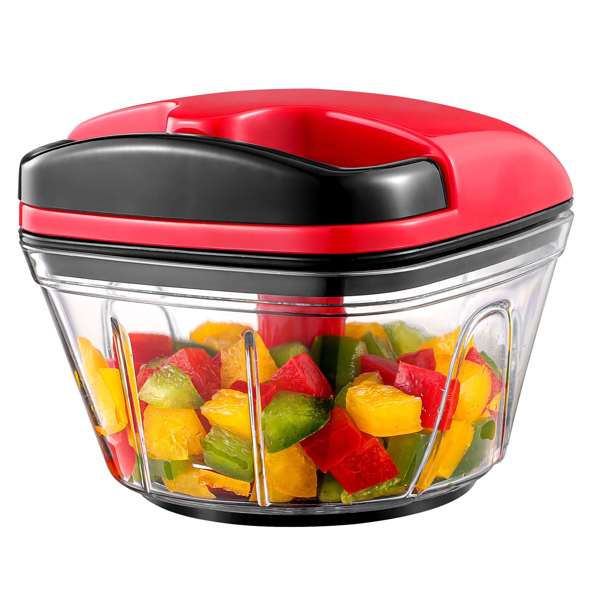 Manual Food Chopper with Pull Cord – Multifunction Vegetable & Garlic Mincer
