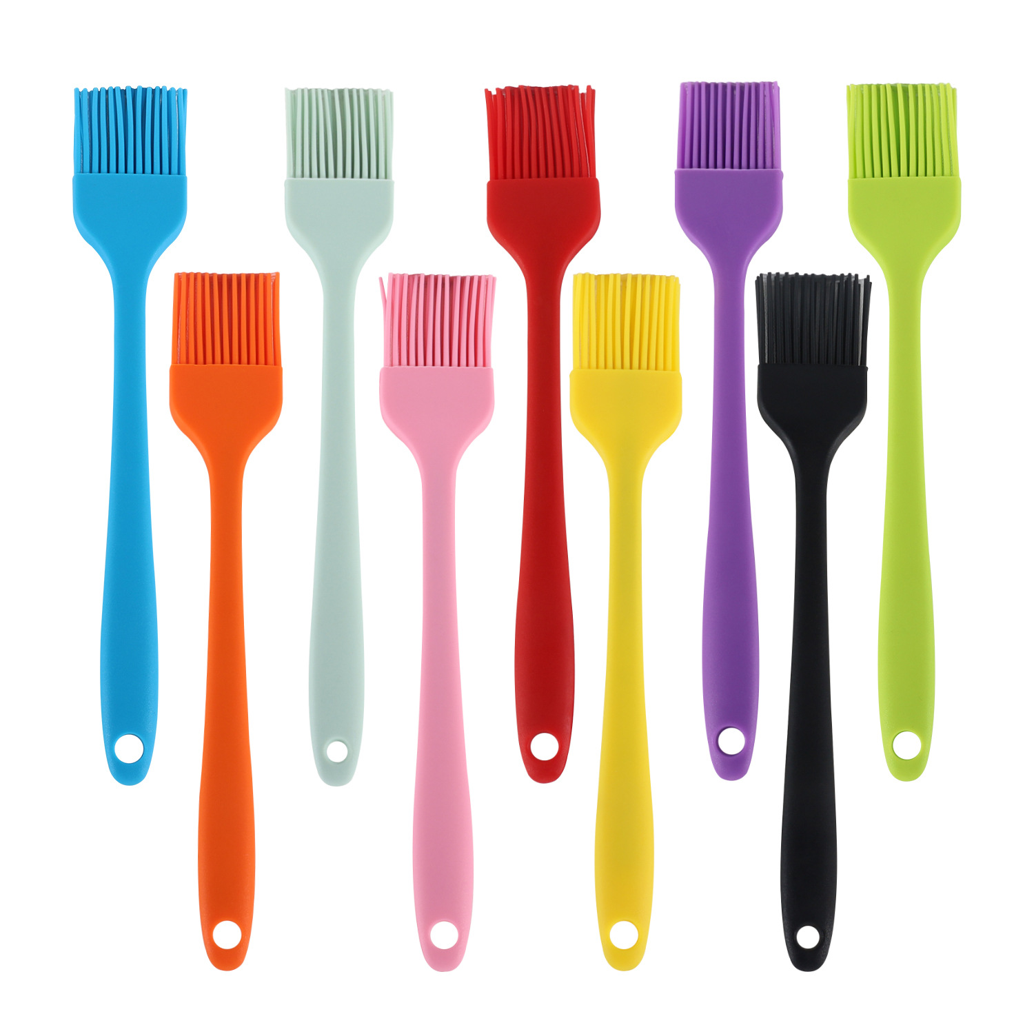 Silicone Basting Brush Set – Heat Resistant Colorful Oil Brushes for Cooking & Baking