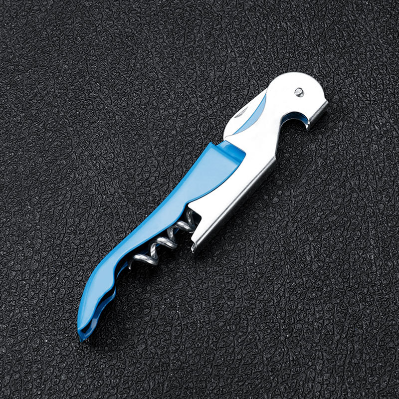 3-in-1 Waiter's Corkscrew – Double Hinged Wine Bottle Opener with Foil Cutter