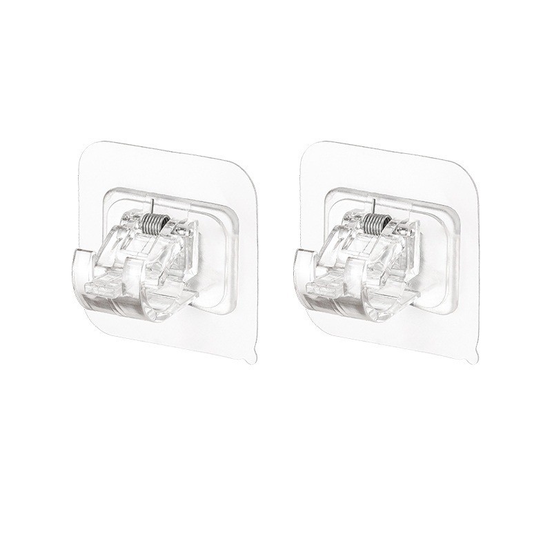 Self-Adhesive Wall Mounted Mop and Broom Holder Clip – No-Drill Organizer Hook for Home & Garage