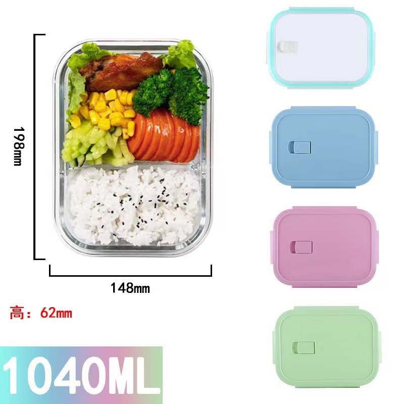 3-Pack Glass Food Containers with Lids – Leakproof, Microwave & Freezer Safe Lunch Box Set