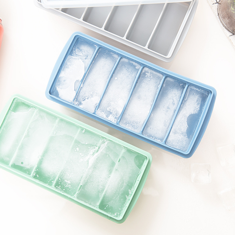 Silicone Large Ice Cube Tray with Lid – Easy-Release Rectangular Ice Mold