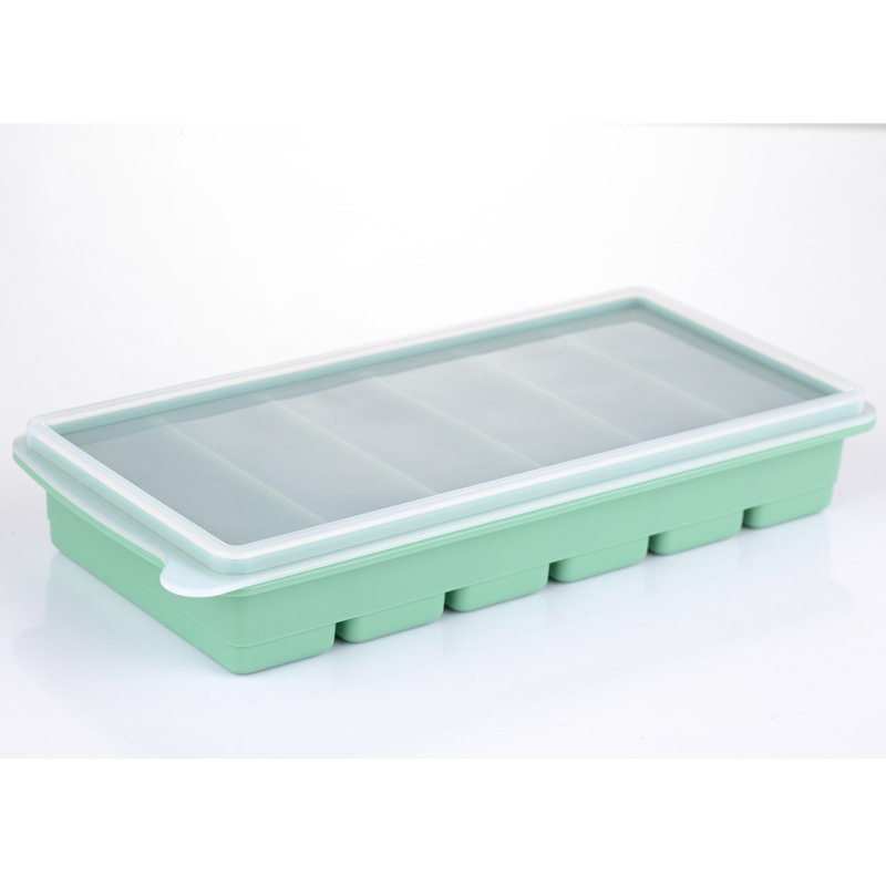 Silicone Large Ice Cube Tray with Lid – Easy-Release Rectangular Ice Mold