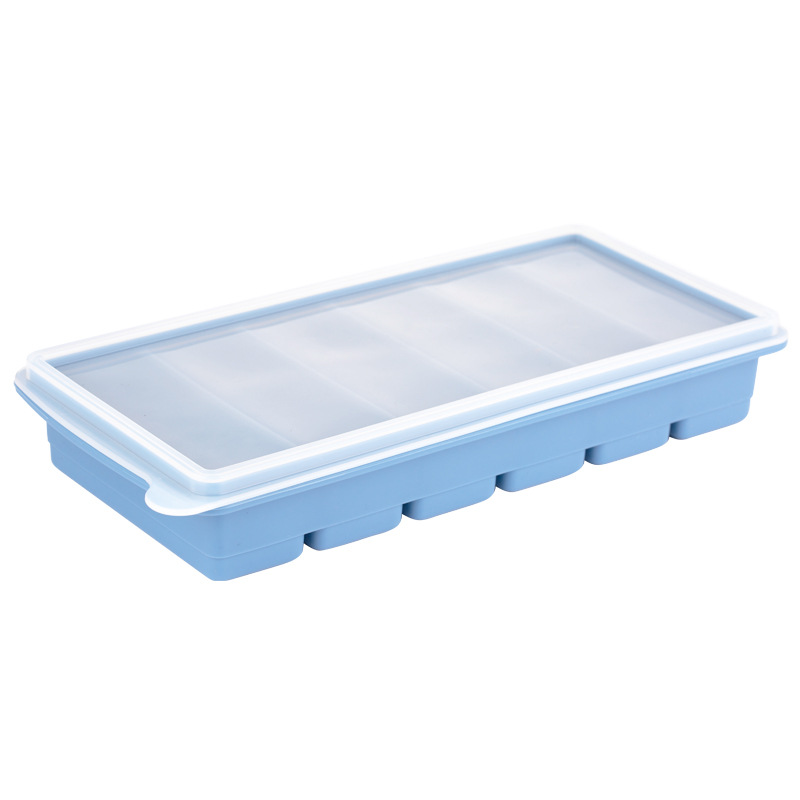 Silicone Large Ice Cube Tray with Lid – Easy-Release Rectangular Ice Mold