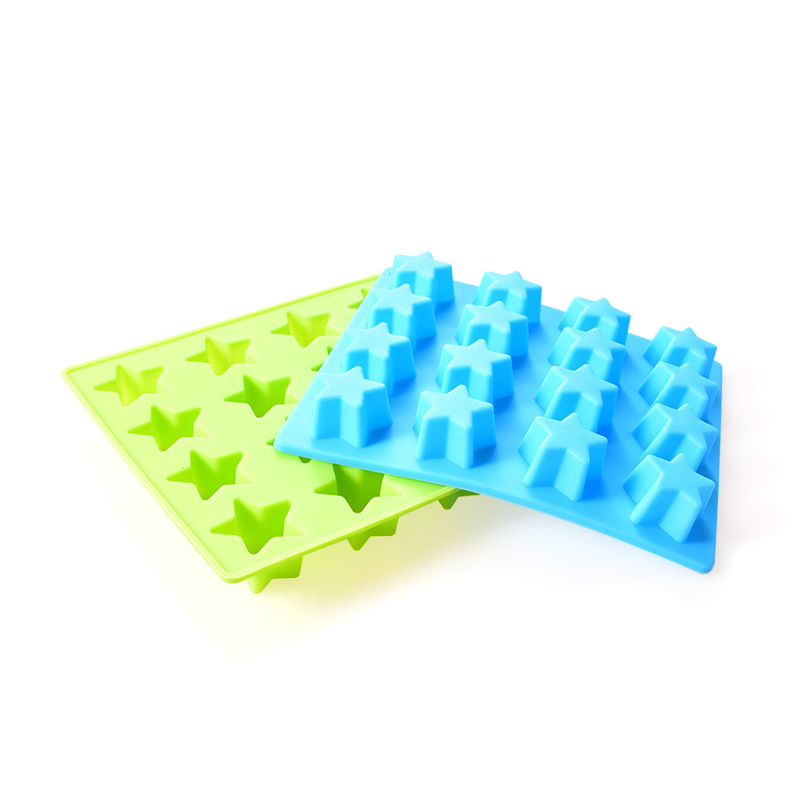Star-Shaped Silicone Ice Cube Tray – Non-Stick Reusable Molds for Ice, Candy, Chocolate