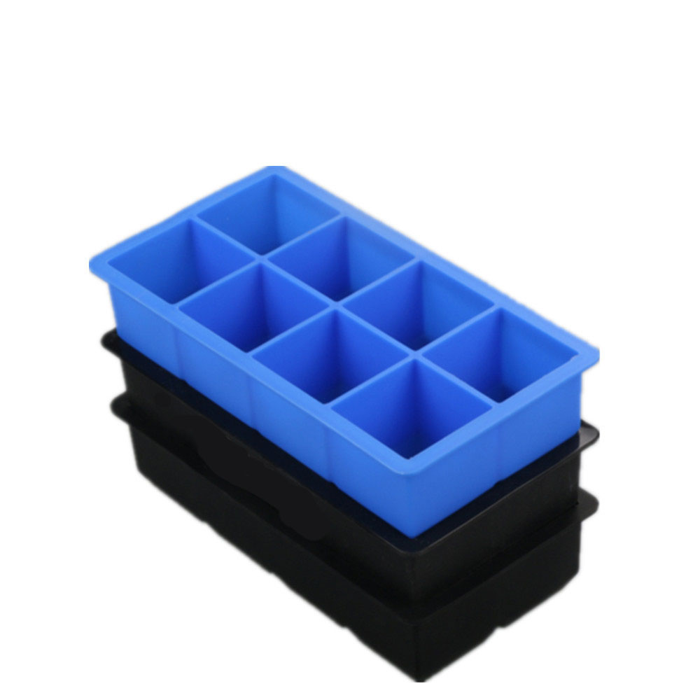 Large Silicone Ice Cube Tray - 6 Grid Whiskey Ice Mold for Home and Bar Use