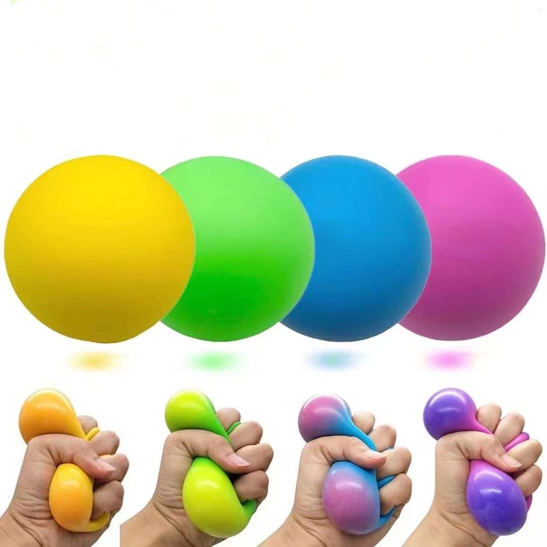 Colorful Stress Relief Ball – 4-in-1 Squeeze Toy for Anxiety and Focus