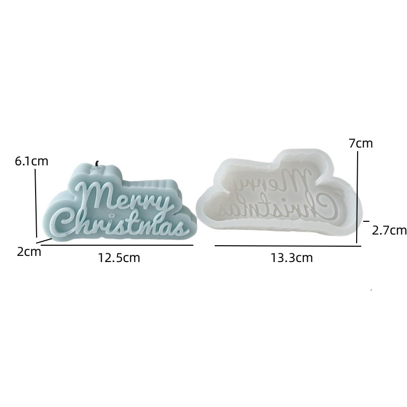 Christmas Silicone Mold Set – 12Pcs 3D Holiday Baking & Craft Molds for Chocolate, Fondant, Resin