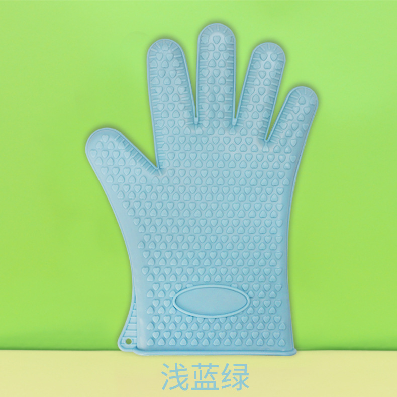 Silicone Heat Resistant Non-Slip Kitchen Glove – High-Temperature Oven Mitt for BBQ, Cooking & Baking
