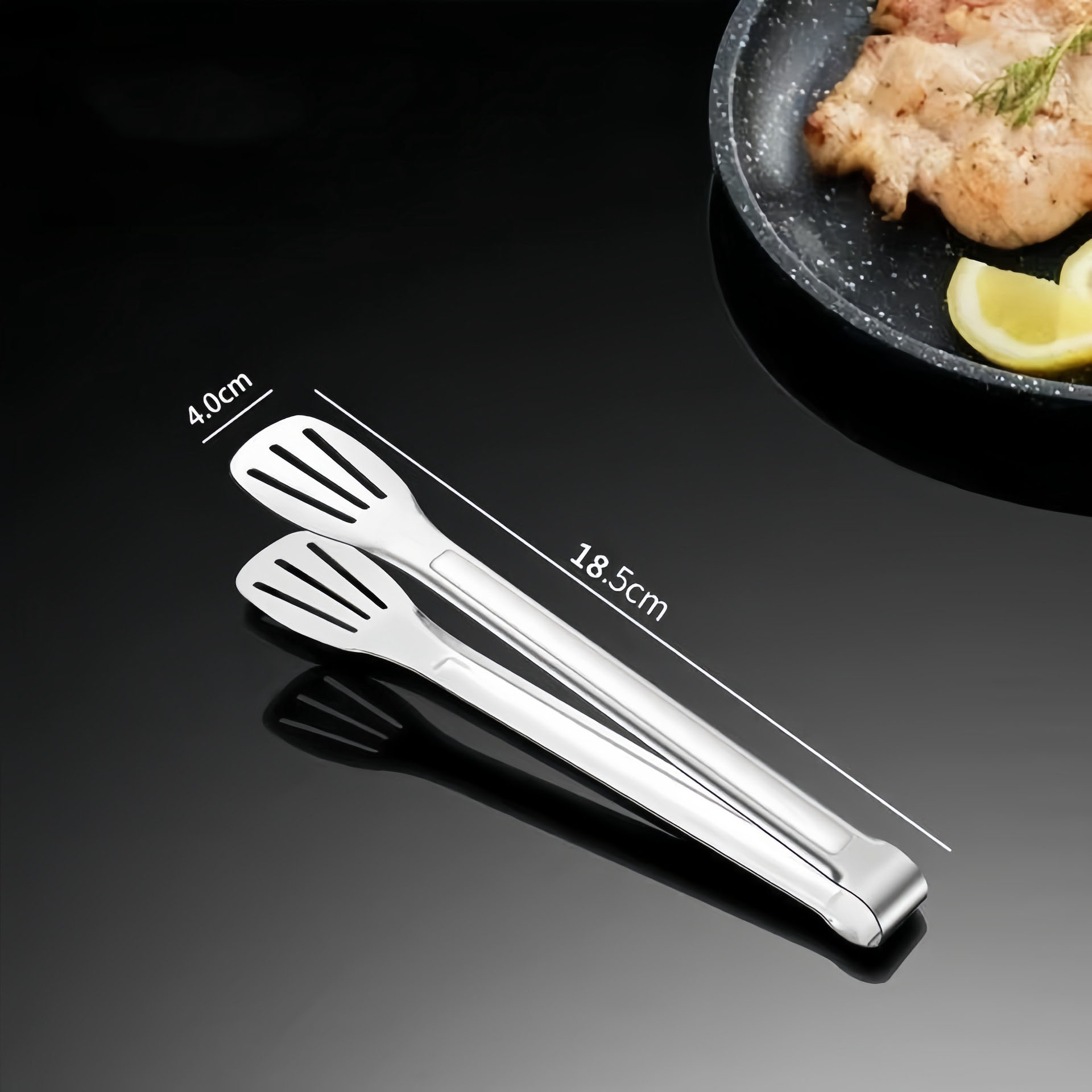Stainless Steel Kitchen Tongs with Non-Slip Handle – 12 Inch Cooking & BBQ Tongs